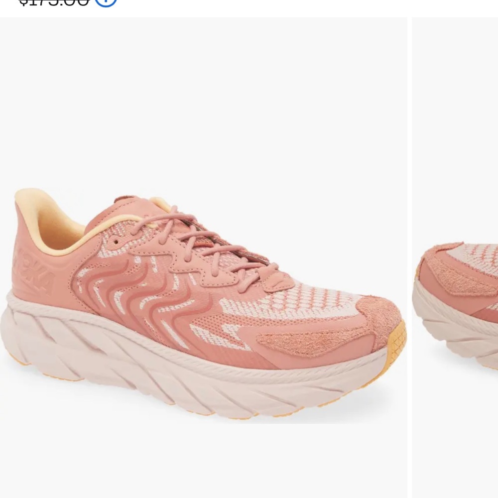 Size 12 - Hoka One One Clifton LS Earthenware Peach Whip - worn once